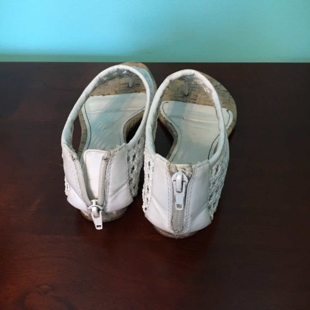 White sandals